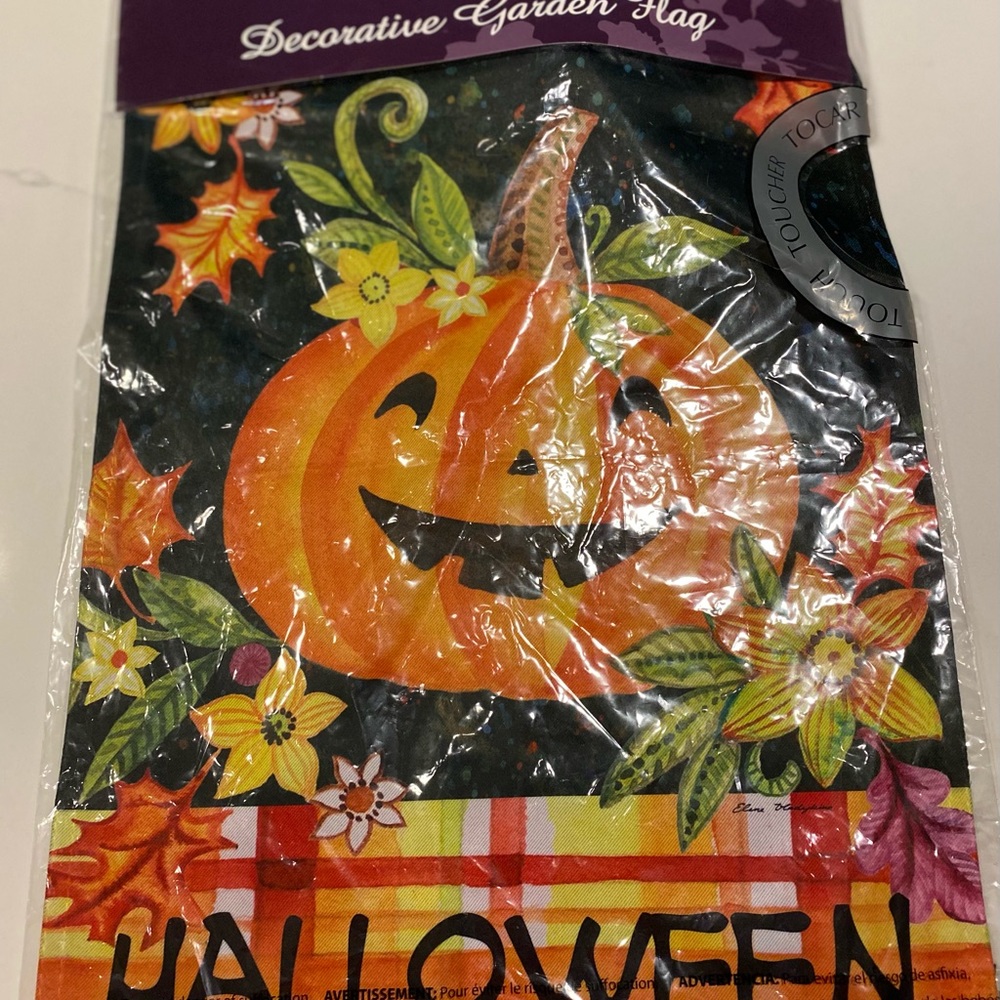 Meadow Creek Happy Jack O’Lantern Garden Flag 18”